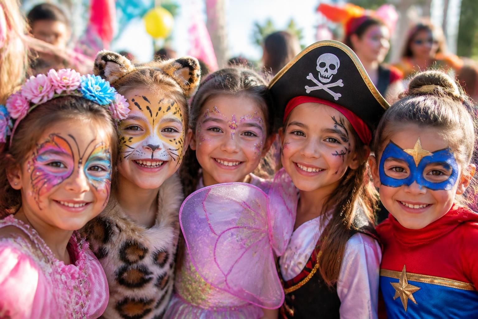 explorez plus de 60 idées créatives de maquillages de carnaval pour enfants, faciles et amusantes à réaliser pour sublimer leur fête.