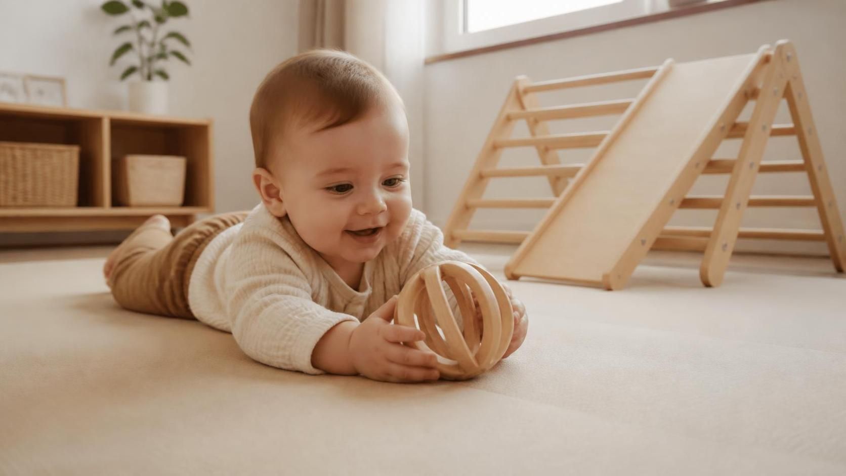découvrez la balle pikler, un jouet naturel conçu pour stimuler le développement de votre enfant en douceur, sans jamais imposer, favorisant ainsi son autonomie et sa créativité.