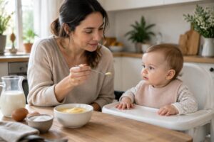 À partir de quel âge peut-on donner de la crème pâtissière à un bébé ?
